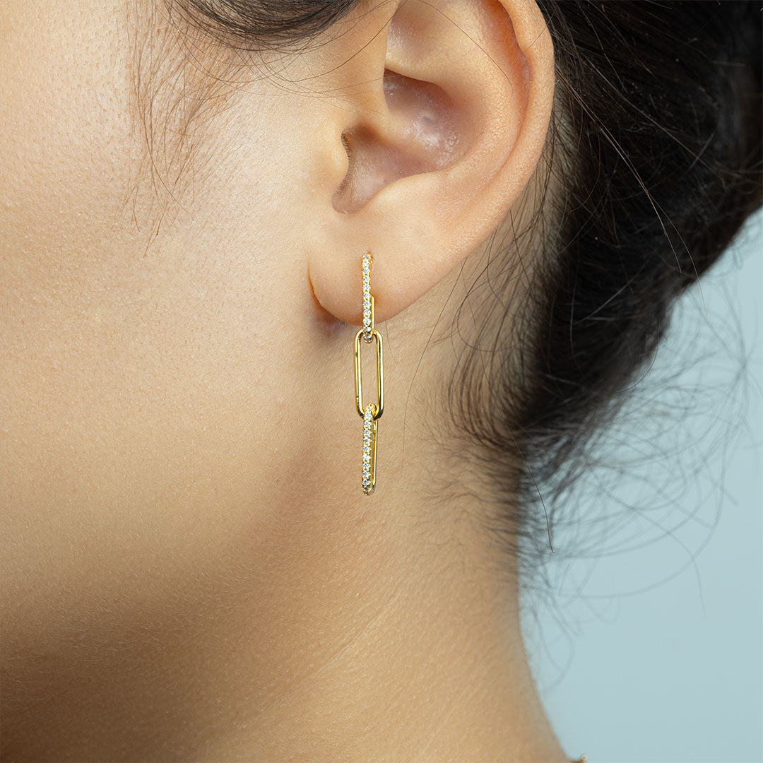 18k Gold Vermeil Drop Earrings