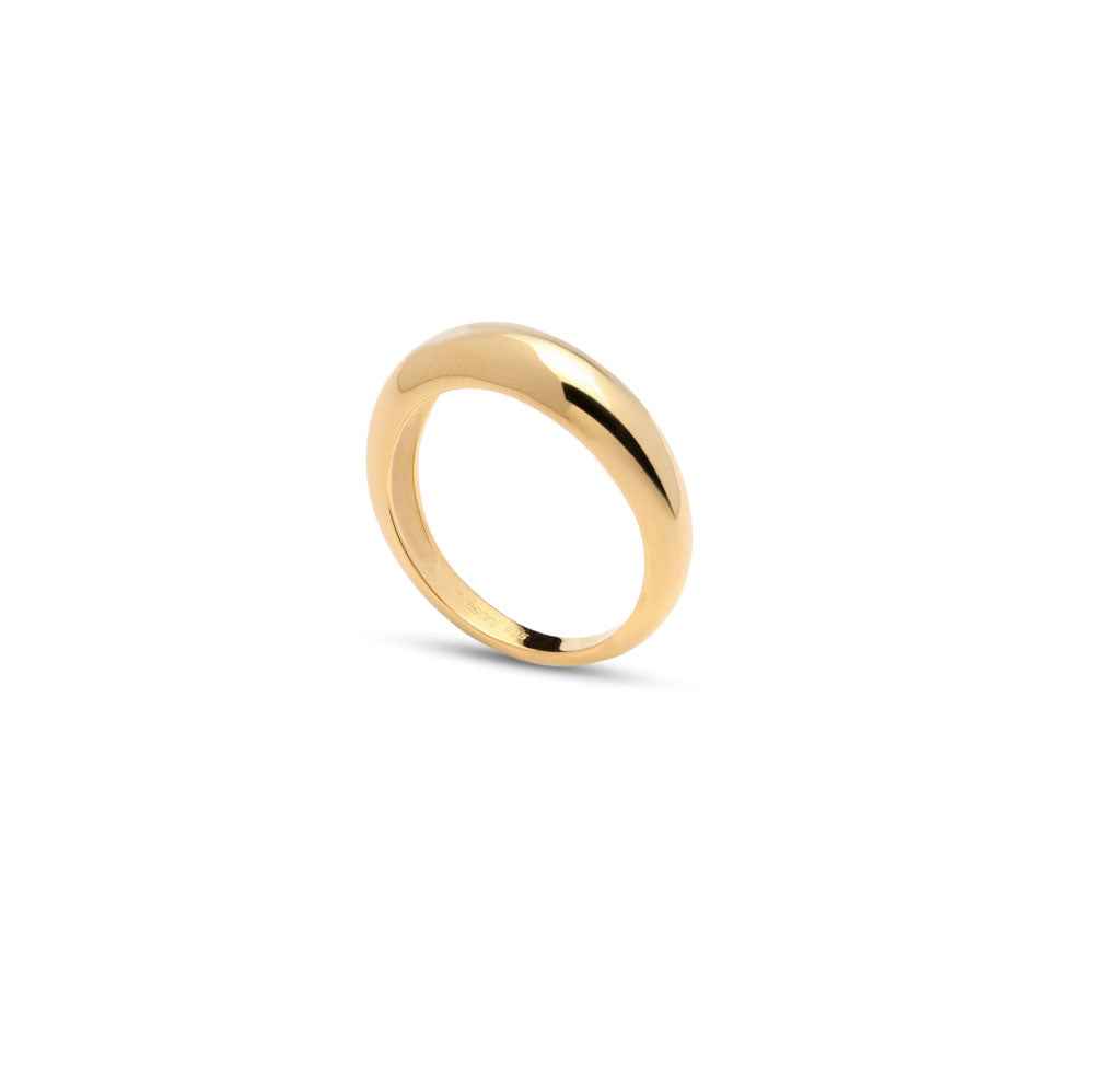 Chic Curved Demi-Fine Ring