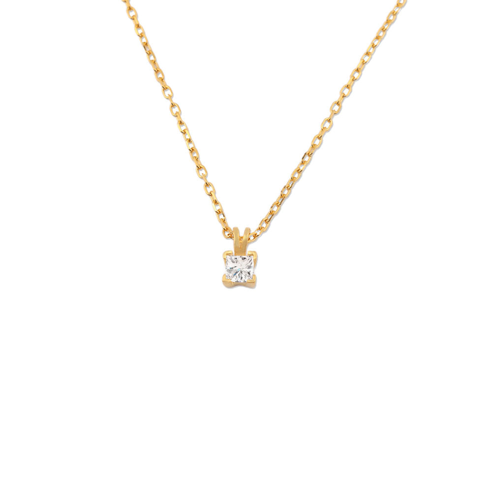 Elegant Princess Cut Necklace