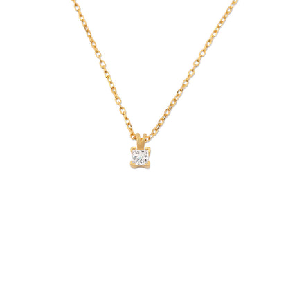 Elegant Princess Cut Necklace