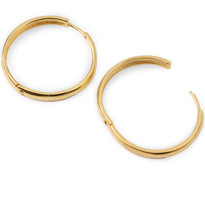 Gold Vermeil Large Thick Hoops