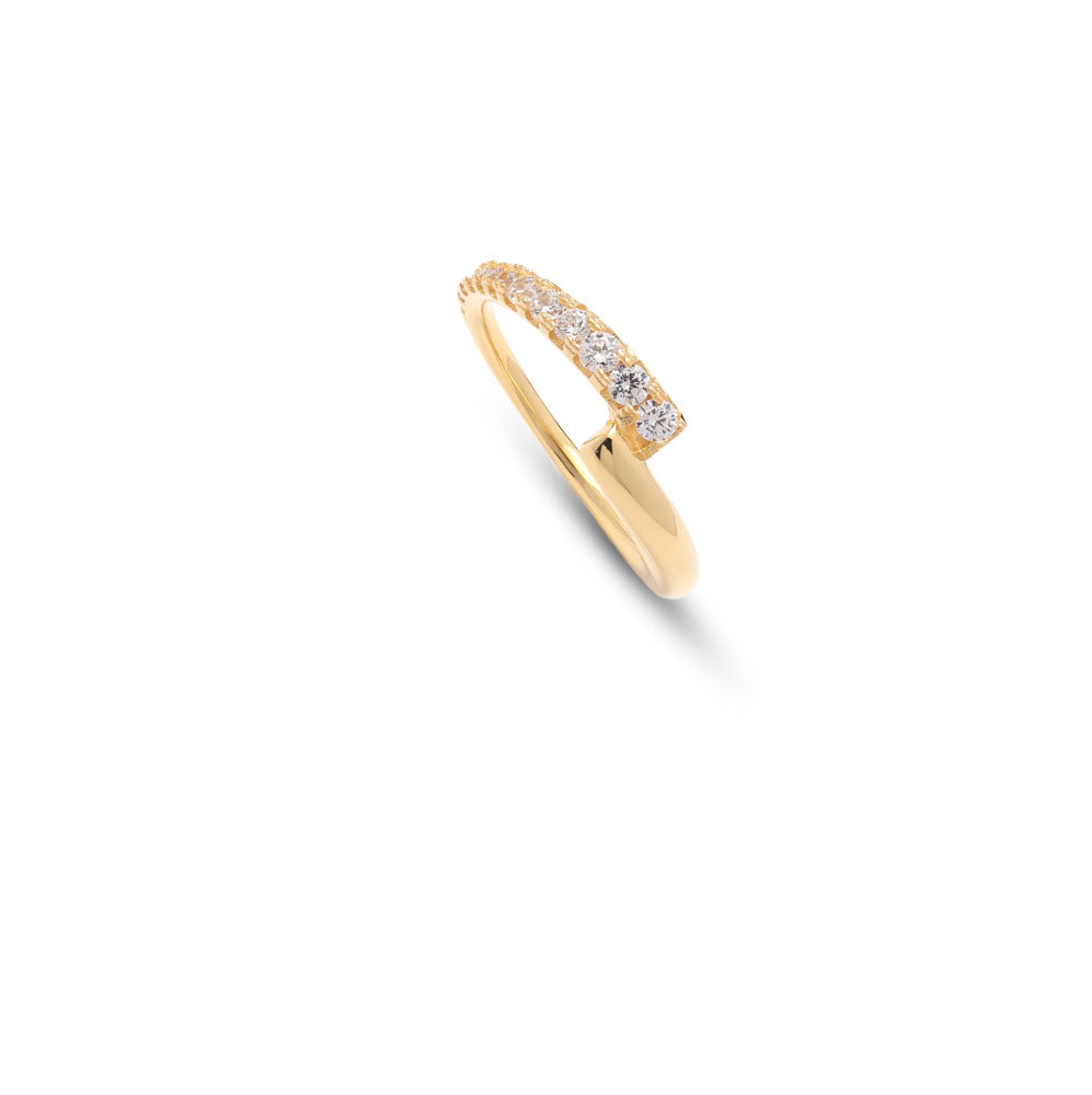 Sparkling Overlapping Ring