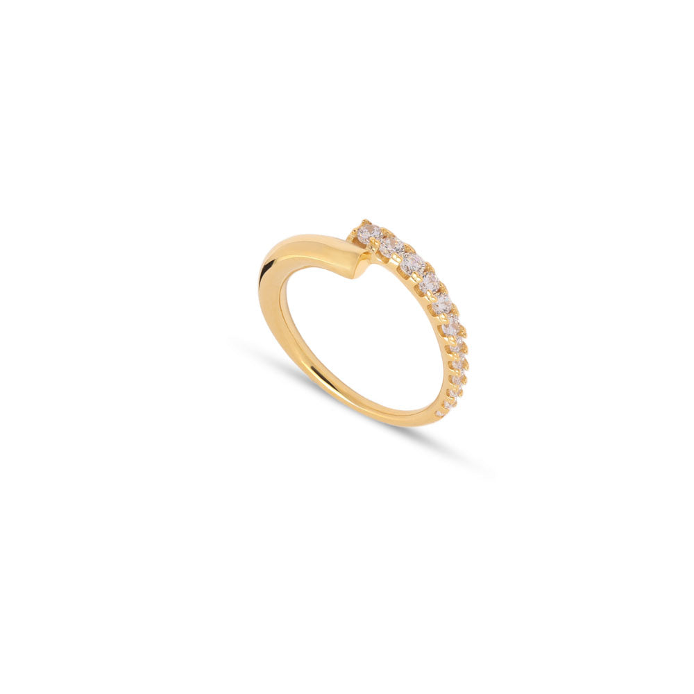 Sparkling Overlapping Ring