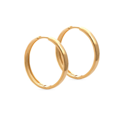 18k Gold Vermeil Hoops Earrings